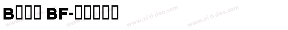 Bonn BF字体转换
